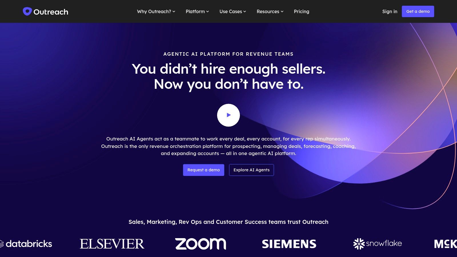 Outreach sales execution and revenue orchestration platform